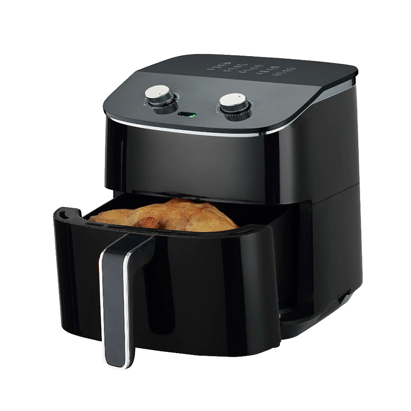 Welke soorten voedsel kunnen worden bereid in de Twin Pot Electronics Airfryer, en zijn er beperkingen?